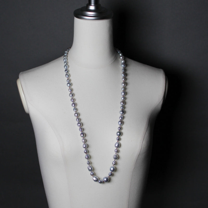 白蝶バロックパール ロングネックレス