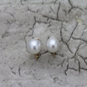 9mm 白蝶バロックパール イヤリング