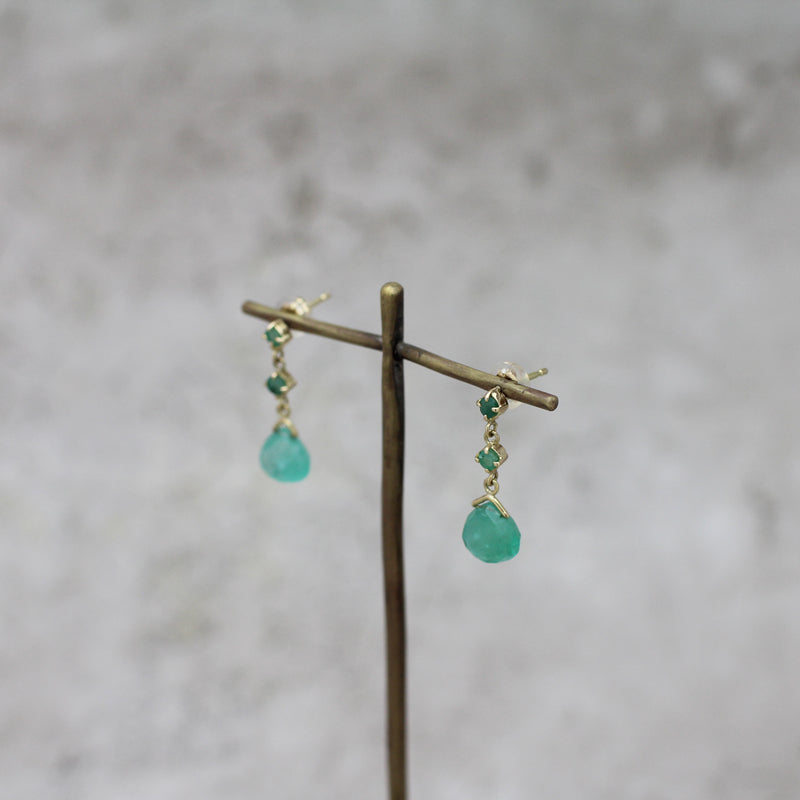 エメラルド ピアス