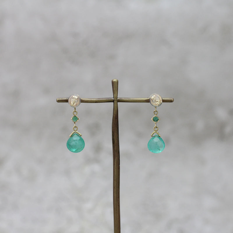 エメラルド ピアス
