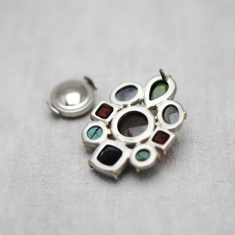 トルマリン × ロンドンブルートパーズ ブローチ