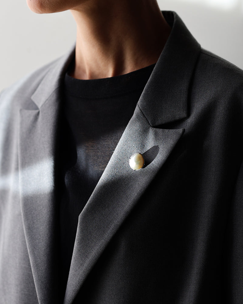 白蝶バロックパール ブローチ