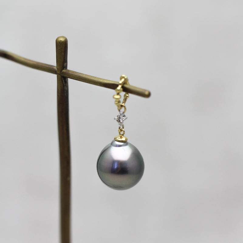 11mm 黒蝶バロックパール ペンダントトップ