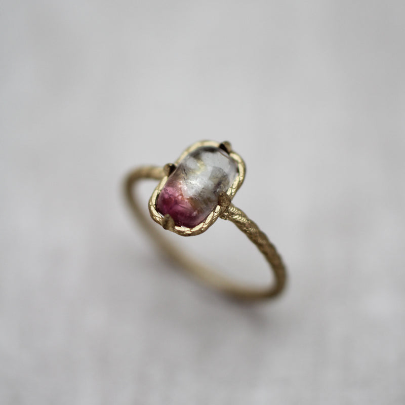 バイカラー トルマリン リング